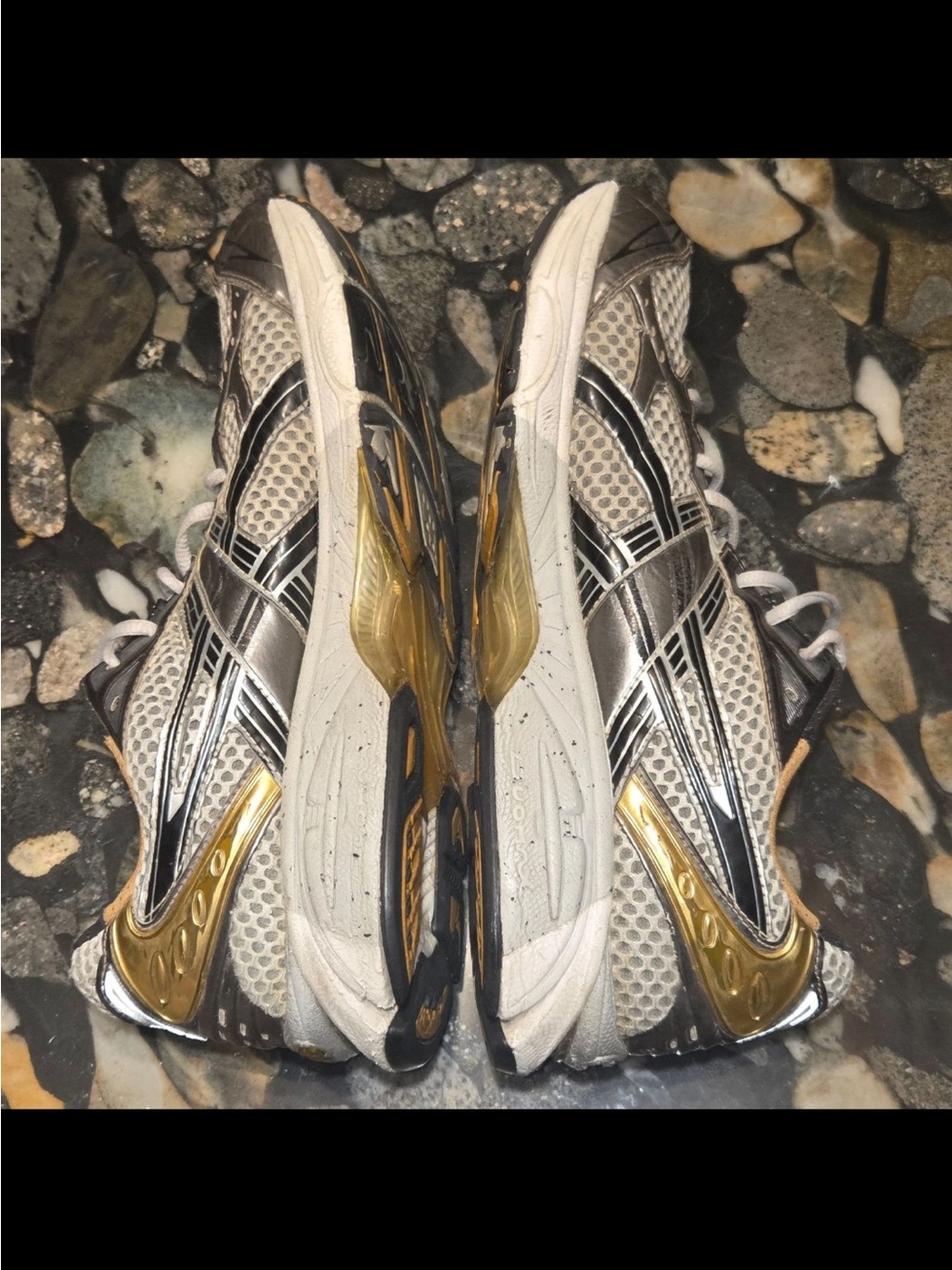 ASICS Gel-Kayano 14 Men's Running Shoes Silver White Gold Sneaker Size 10 - Picture 7 of 11